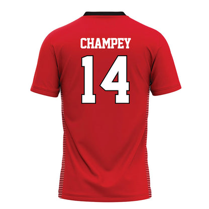 Davidson - NCAA Baseball : Brycen Champey - Red Jersey