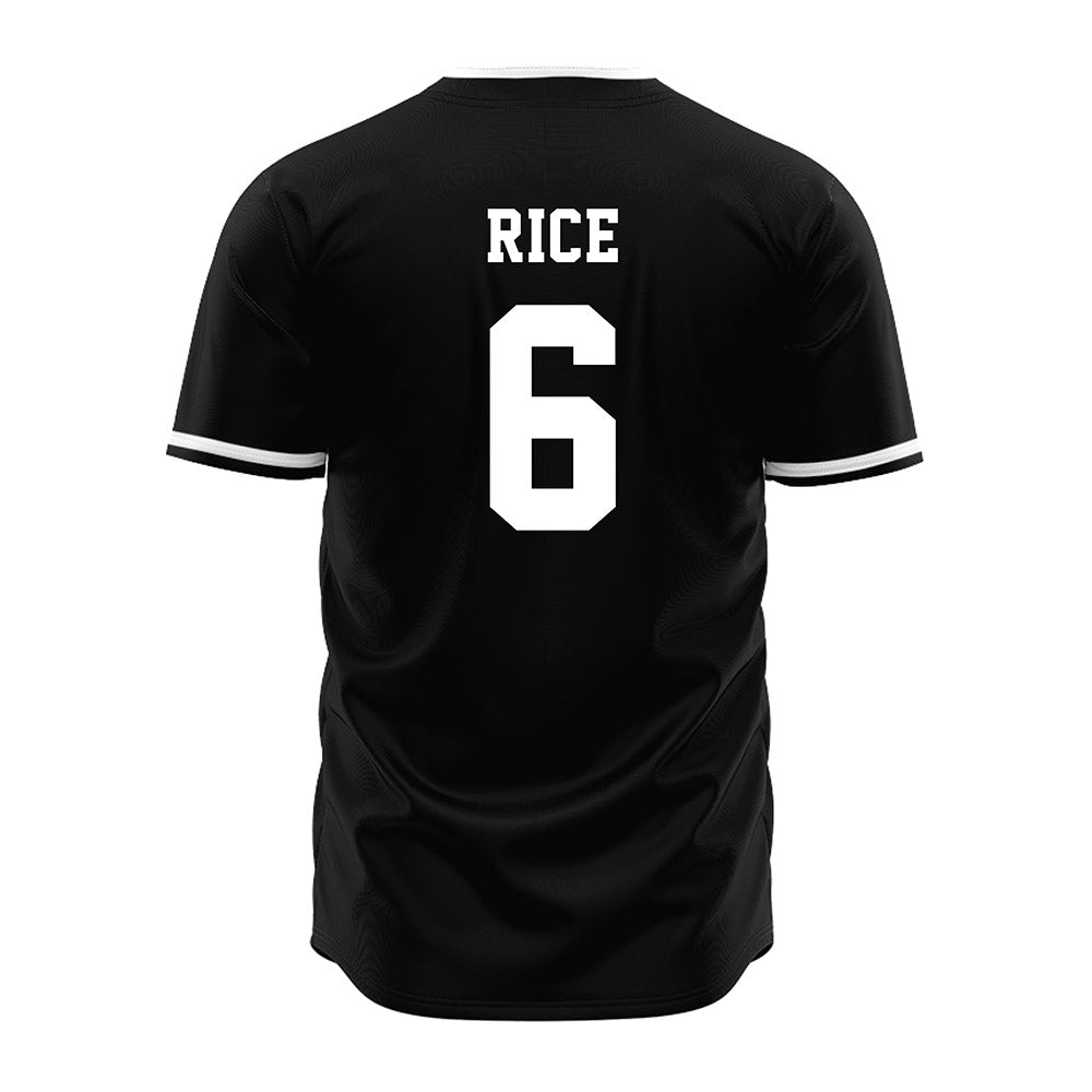 Davidson - NCAA Baseball : Aidan Rice - Black Jersey
