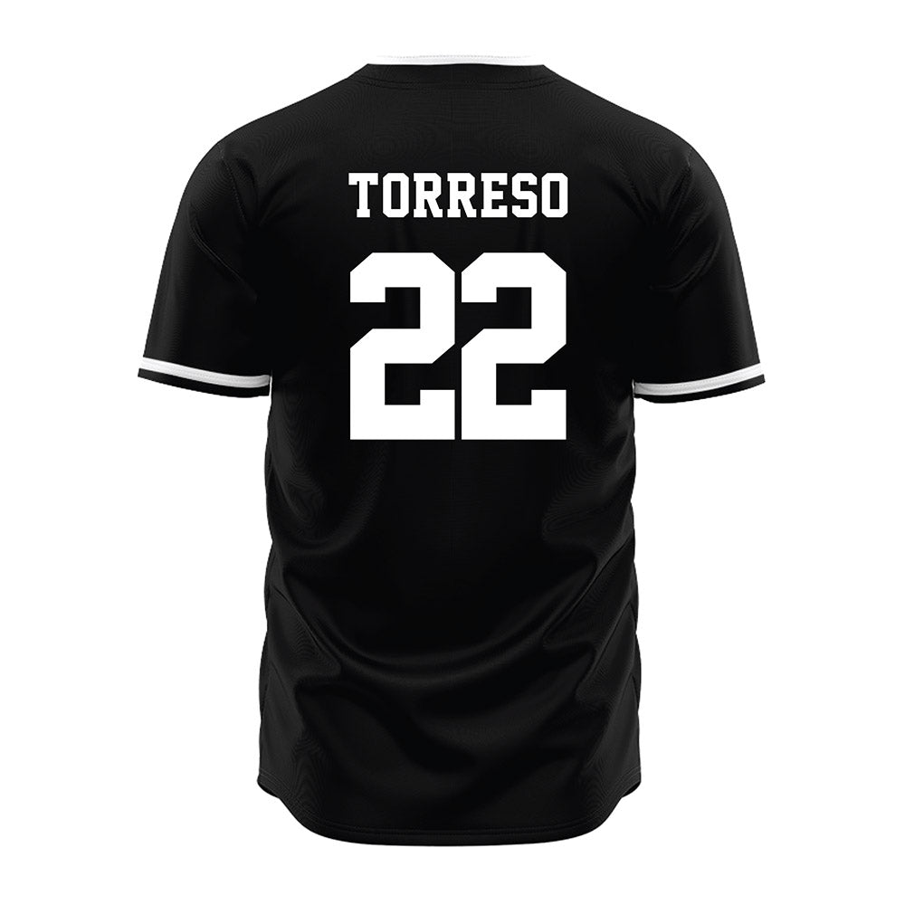 Davidson - NCAA Baseball : Anthony Torreso - Black Jersey