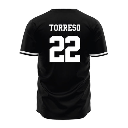 Davidson - NCAA Baseball : Anthony Torreso - Black Jersey