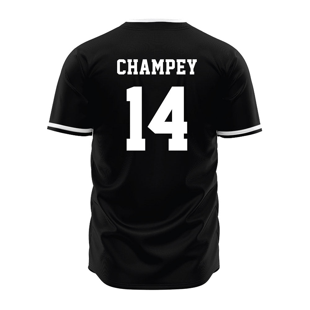 Davidson - NCAA Baseball : Brycen Champey - Black Jersey