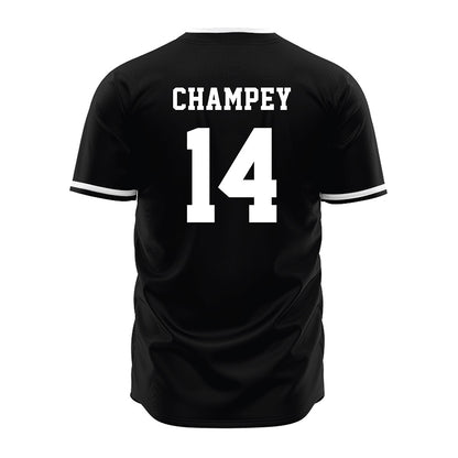 Davidson - NCAA Baseball : Brycen Champey - Black Jersey