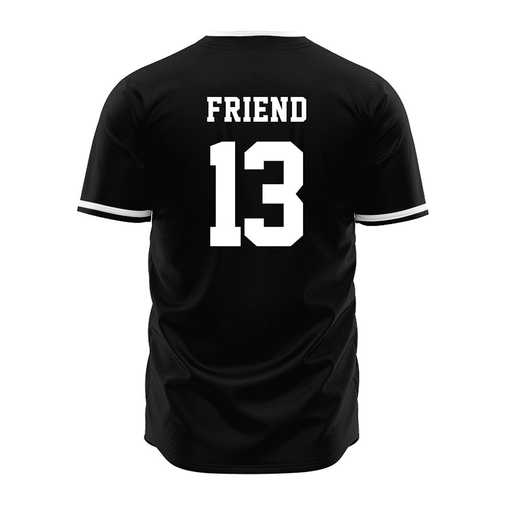 Davidson - NCAA Baseball : Jacob Friend - Black Jersey