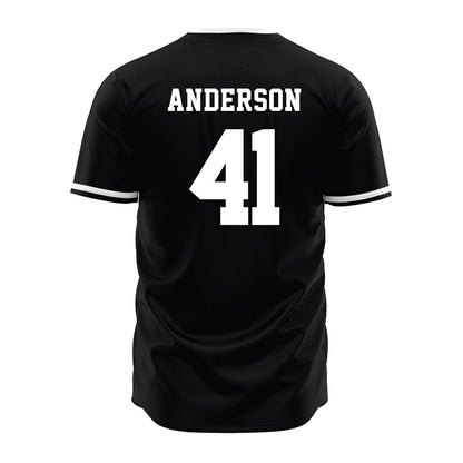 Davidson - NCAA Baseball : Hunter Anderson - Black Jersey