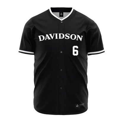 Davidson - NCAA Baseball : Aidan Rice - Black Jersey