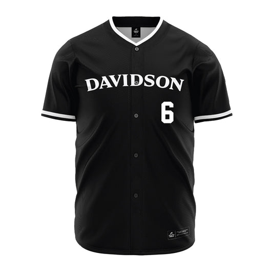 Davidson - NCAA Baseball : Aidan Rice - Black Jersey