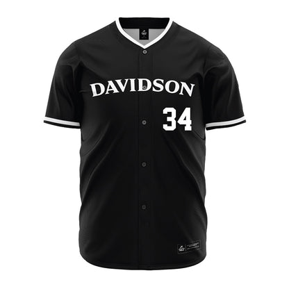 Davidson - NCAA Baseball : Thomas Whelan - Black Jersey