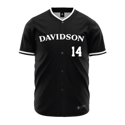 Davidson - NCAA Baseball : Brycen Champey - Black Jersey