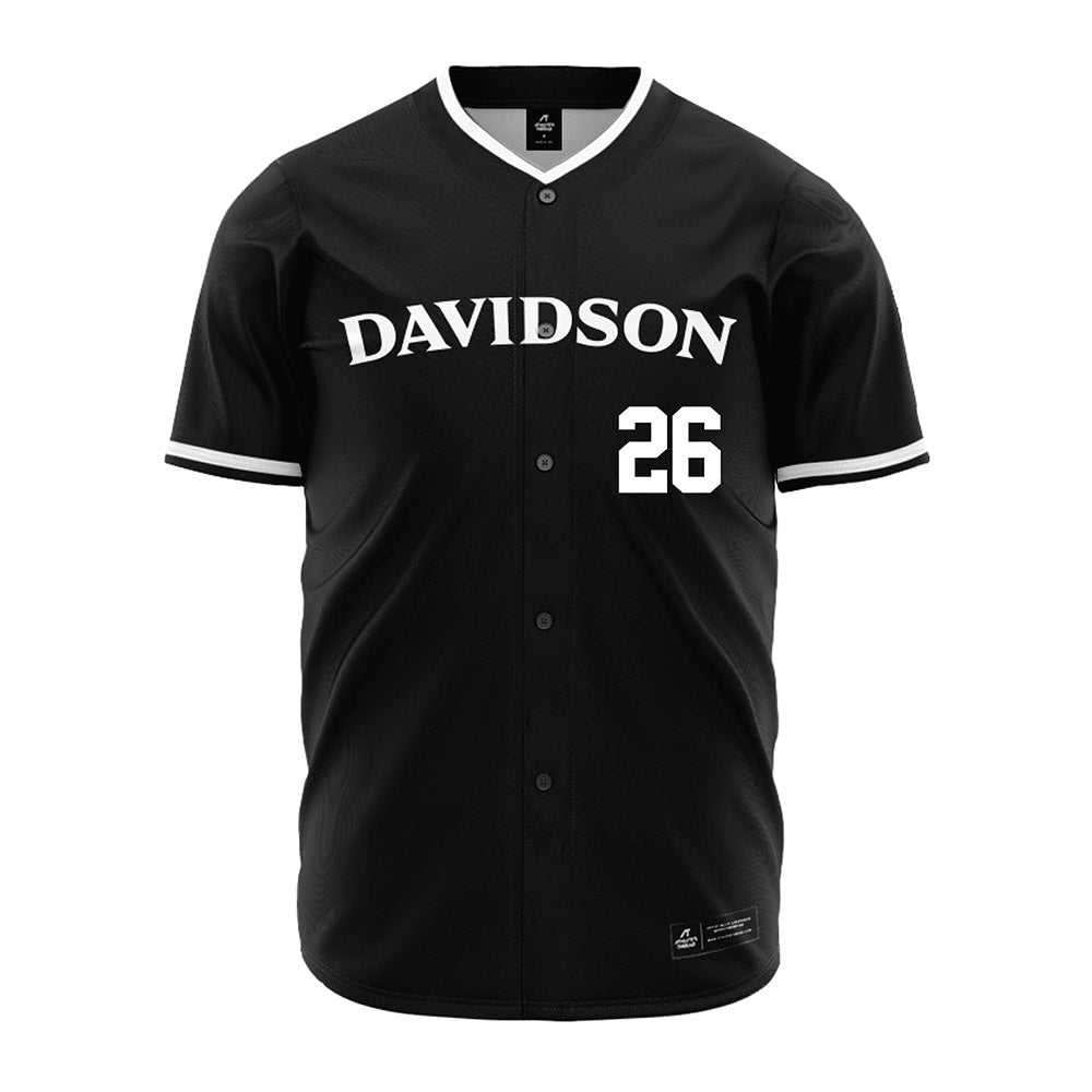 Davidson - NCAA Baseball : Will Papciak - Black Jersey