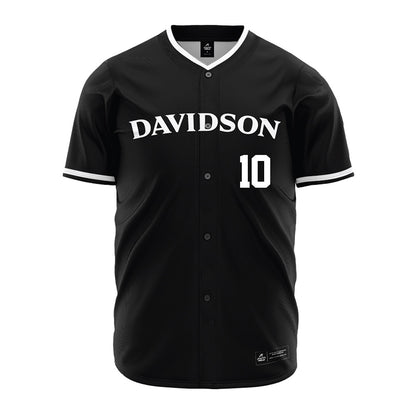 Davidson - NCAA Baseball : Michael O'Shaughnessy - Black Jersey
