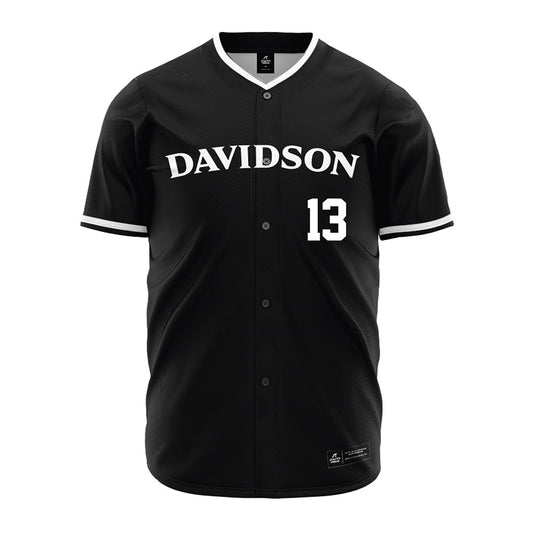 Davidson - NCAA Baseball : Jacob Friend - Black Jersey