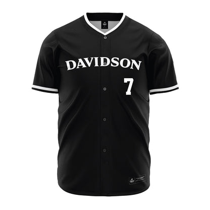 Davidson - NCAA Baseball : Gavin Thomas - Black Jersey