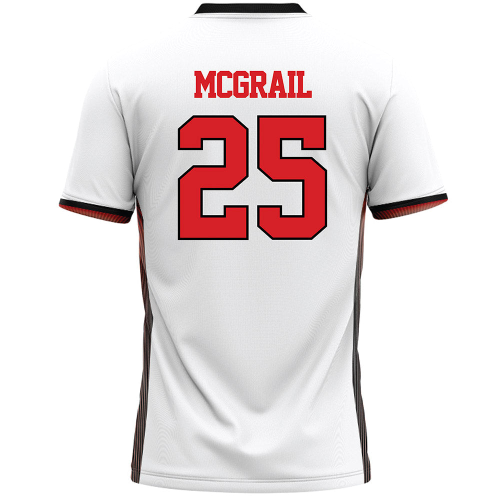 Davidson - NCAA Women's Lacrosse : Kella McGrail - White Lacrosse Jersey -1