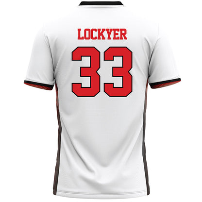 Davidson - NCAA Women's Lacrosse : Caroline Lockyer - White Lacrosse Jersey