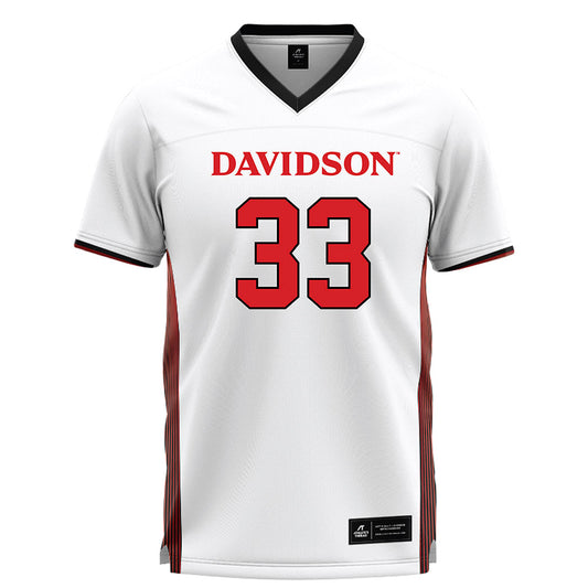 Davidson - NCAA Women's Lacrosse : Caroline Lockyer - White Lacrosse Jersey