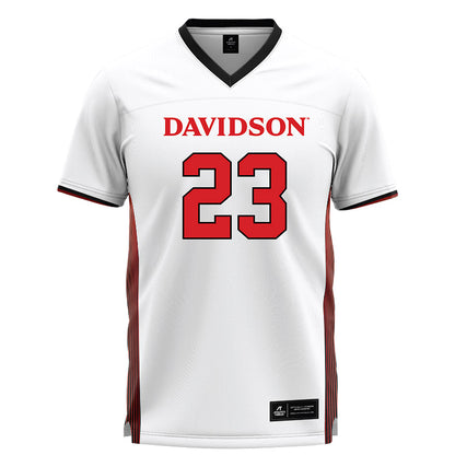 Davidson - NCAA Women's Lacrosse : Tema Wagner - White Lacrosse Jersey