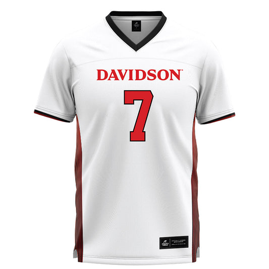 Davidson - NCAA Women's Lacrosse : Reagan Terrell - White Lacrosse Jersey