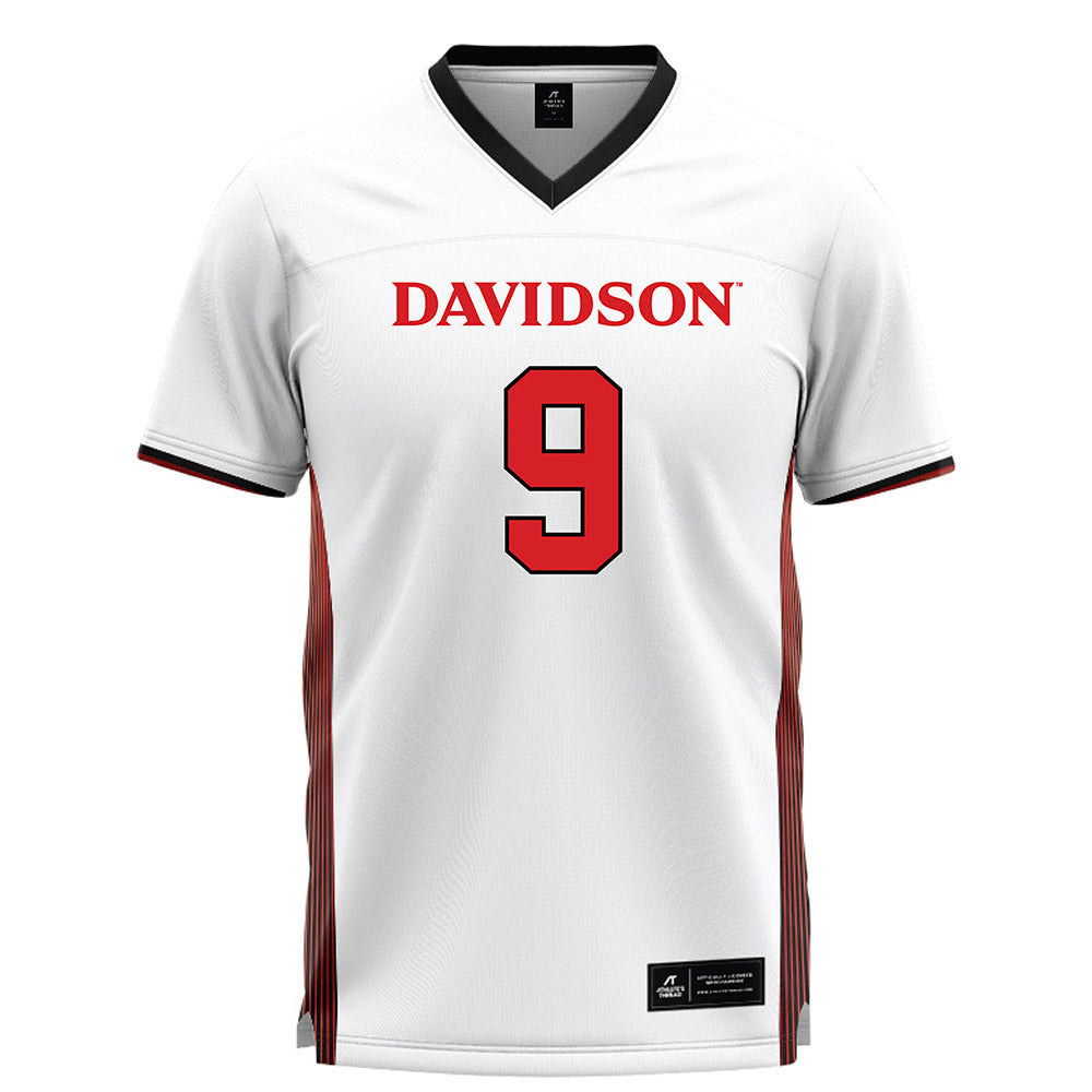 Davidson - NCAA Women's Lacrosse : Sophie Majernik - White Lacrosse Jersey