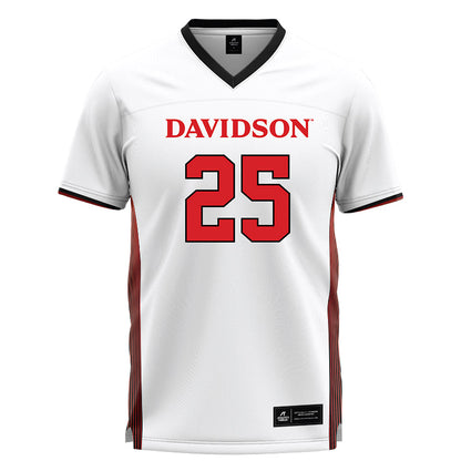 Davidson - NCAA Women's Lacrosse : Kella McGrail - White Lacrosse Jersey -0