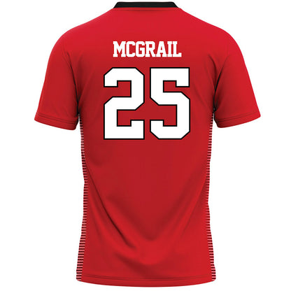 Davidson - NCAA Women's Lacrosse : Kella McGrail - Red Lacrosse Jersey -1