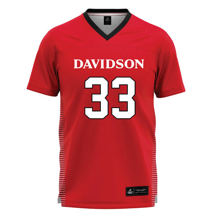 Davidson - NCAA Women's Lacrosse : Caroline Lockyer - Red Lacrosse Jersey