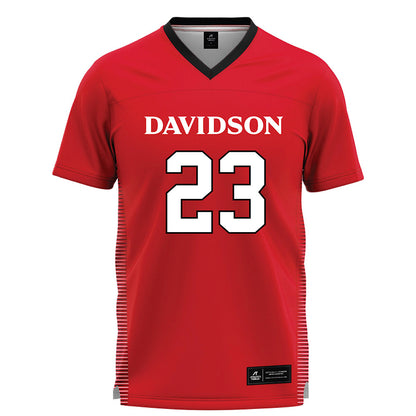 Davidson - NCAA Women's Lacrosse : Tema Wagner - Red Lacrosse Jersey