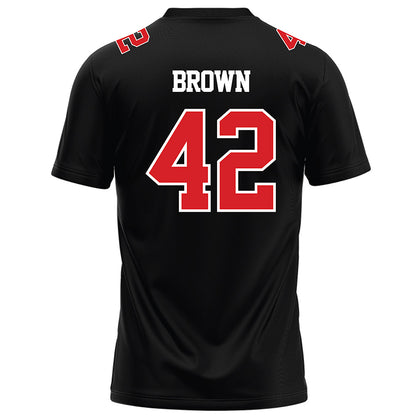 Davidson - NCAA Football : Dallas Brown - 2023 Black Football Jersey