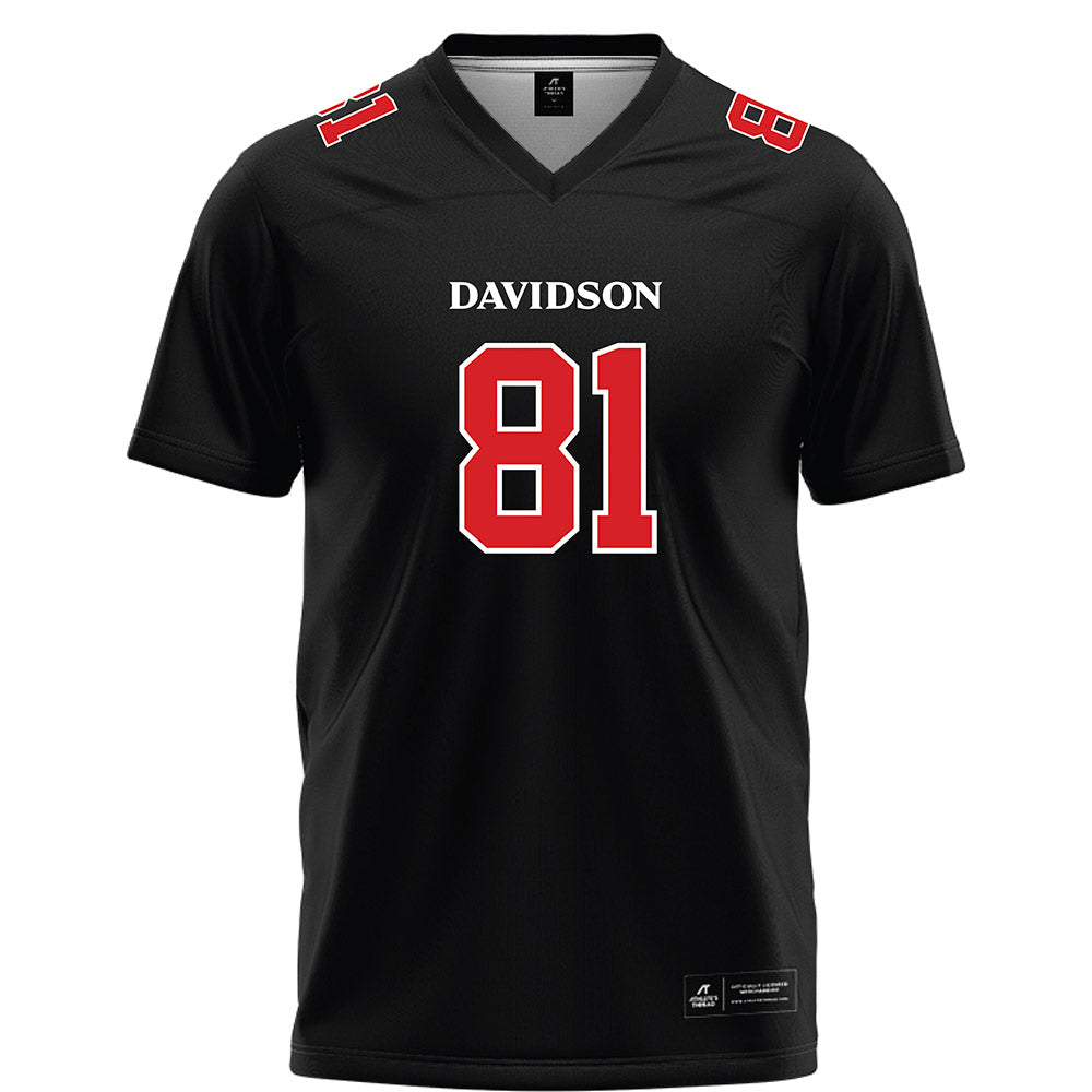 Davidson - NCAA Football : Alani Ajigbotosho - 2023 Black Football Jersey