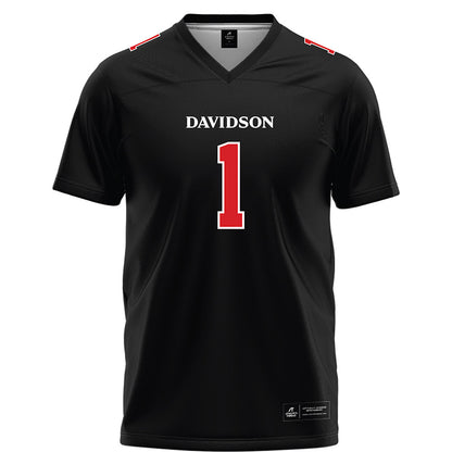 Davidson - NCAA Football : Jaleel Sales - 2023 Black Football Jersey