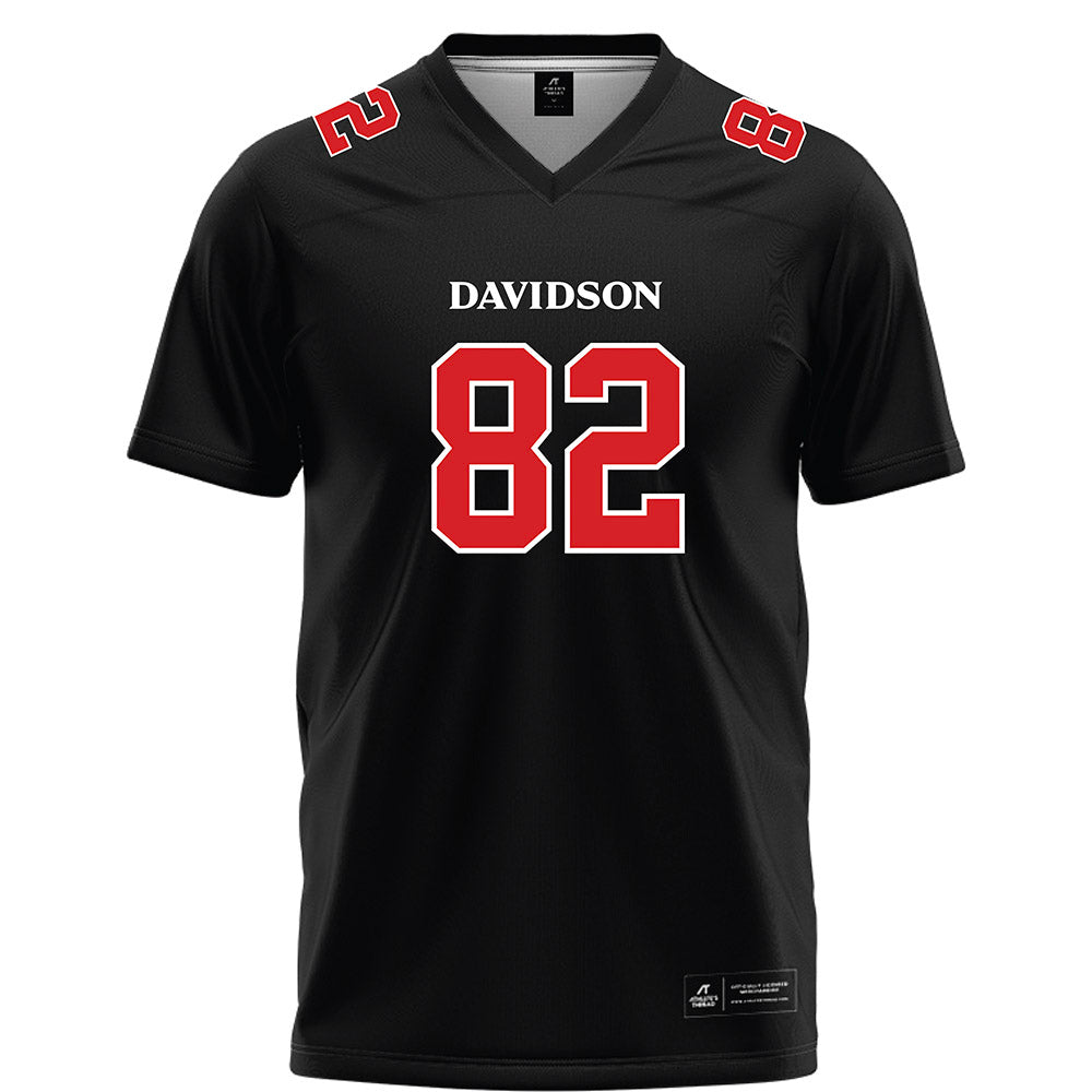 Davidson - NCAA Football : Gavin Yohn - 2023 Black Football Jersey