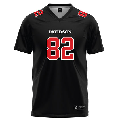 Davidson - NCAA Football : Gavin Yohn - 2023 Black Football Jersey