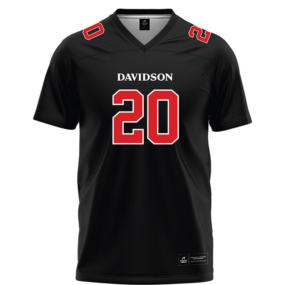Davidson - NCAA Football : Quinton Cancel II - 2023 Black Football Jersey
