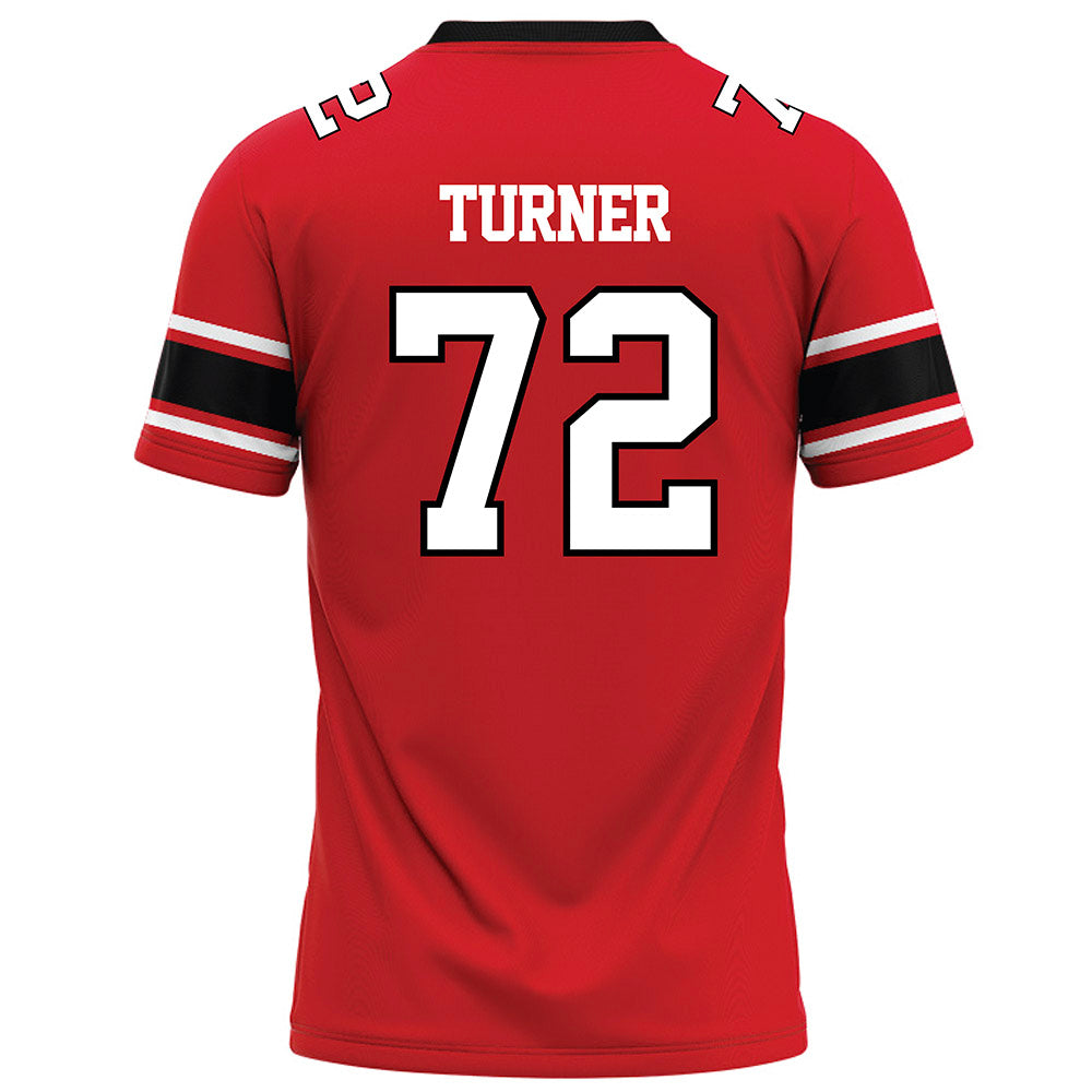 Davidson - NCAA Football : Liam Turner - 2023 Red Football Jersey