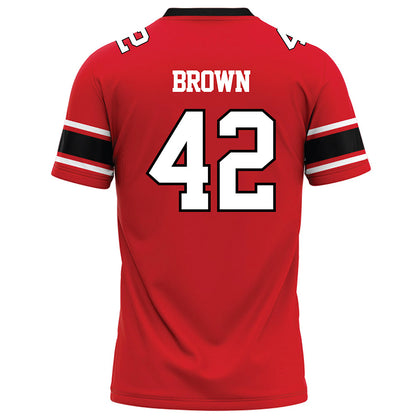 Davidson - NCAA Football : Dallas Brown - 2023 Red Football Jersey