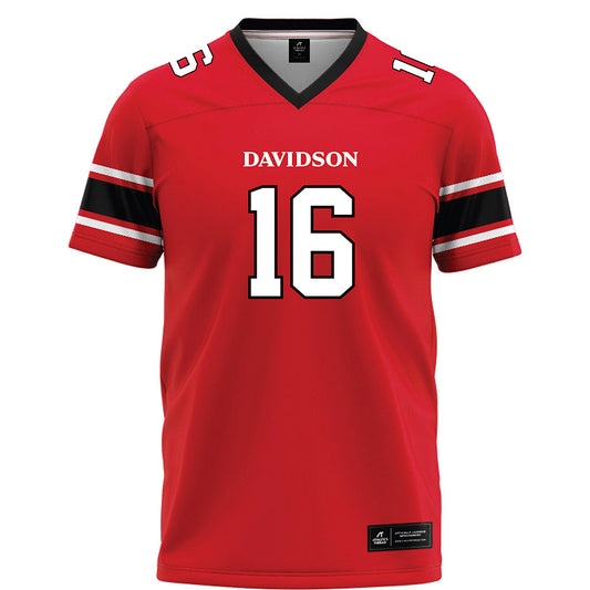 Davidson - NCAA Football : Cayson Elledge - Red Football Jersey