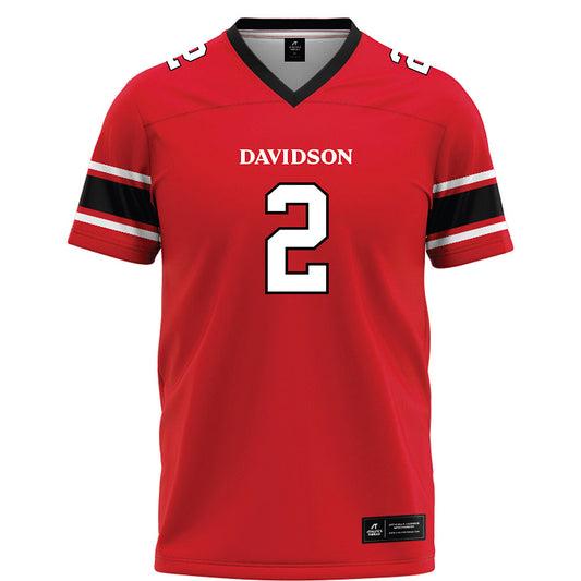 Davidson - NCAA Football : Mari Adams - 2023 Red Football Jersey