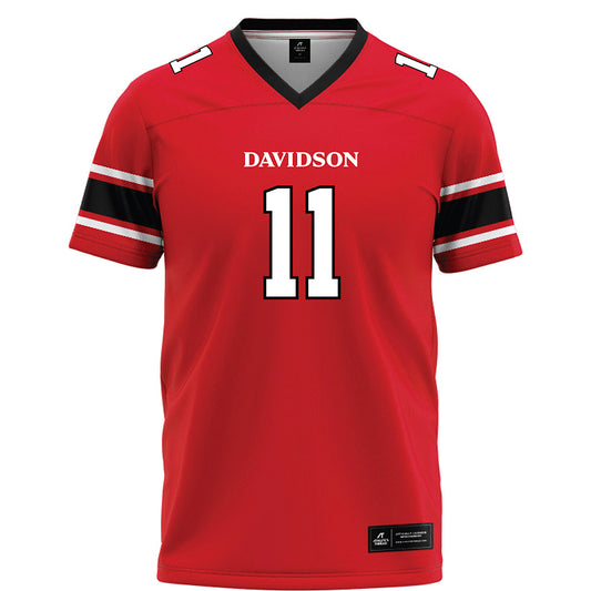 Davidson - NCAA Football : Brody Reina - Red Football Jersey