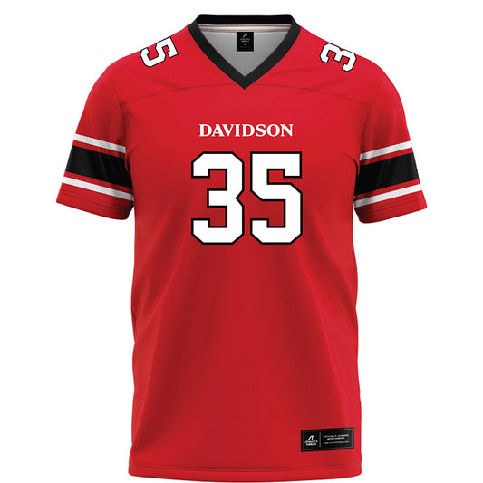 Davidson - NCAA Football : Hayden Bender - Red Football Jersey