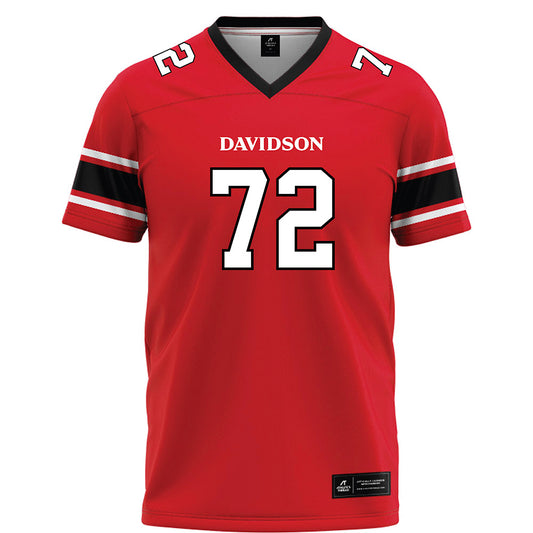Davidson - NCAA Football : Liam Turner - 2023 Red Football Jersey
