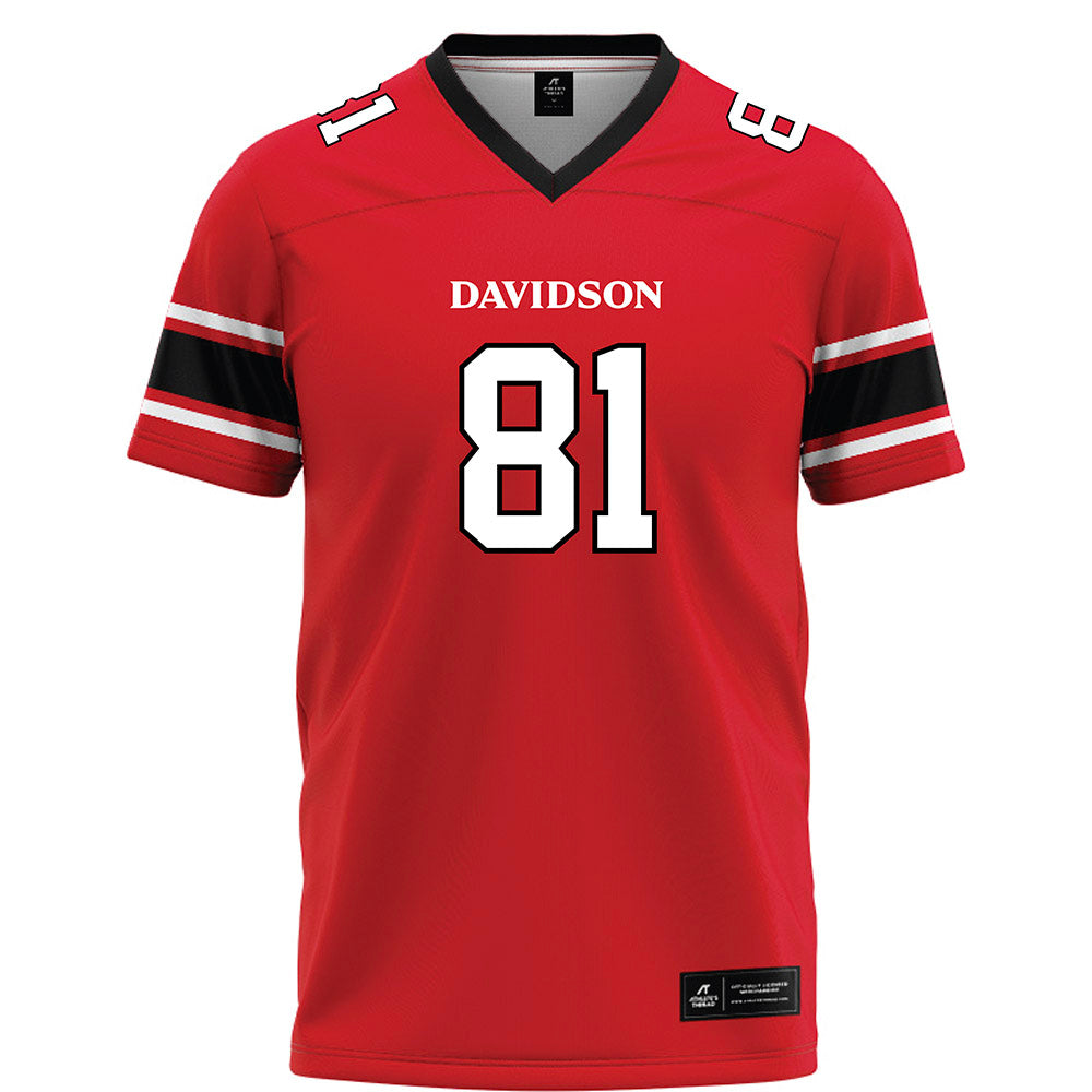 Davidson - NCAA Football : Alani Ajigbotosho - 2023 Red Football Jersey