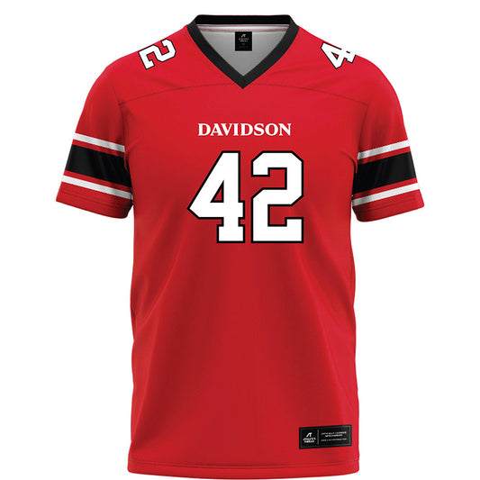 Davidson - NCAA Football : Dallas Brown - 2023 Red Football Jersey