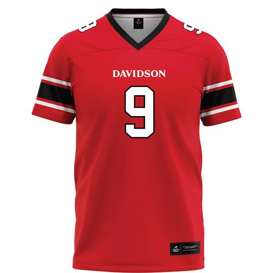 Davidson - NCAA Football : Luke Durkin - Red Football Jersey