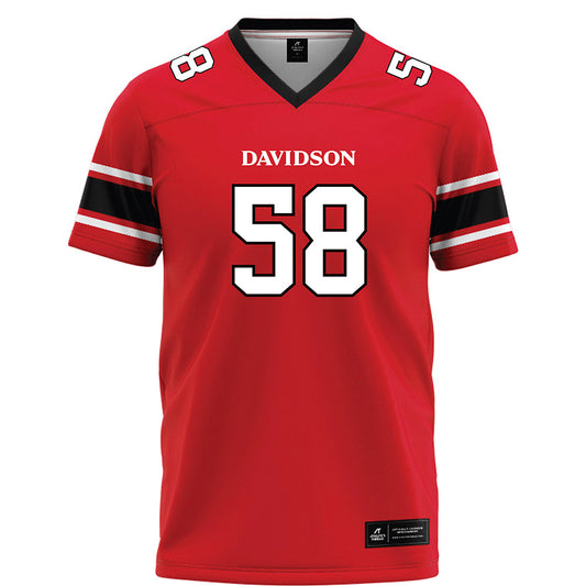 Davidson - NCAA Football : Ethan Greer - Red Football Jersey