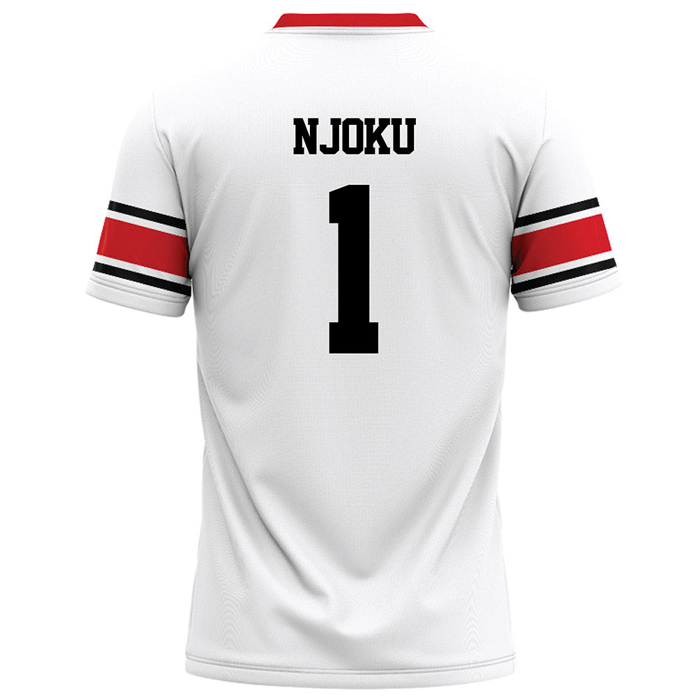 Davidson - NCAA Football : Dominic Njoku - 2023 White Football Jersey