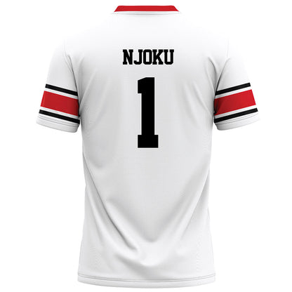Davidson - NCAA Football : Dominic Njoku - 2023 White Football Jersey