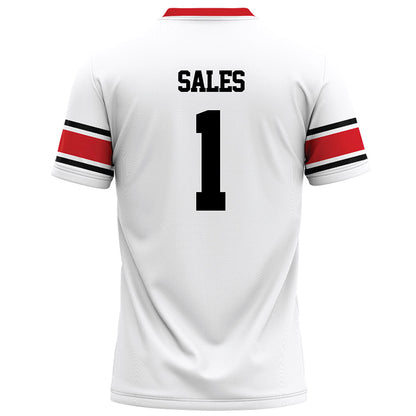 Davidson - NCAA Football : Jaleel Sales - 2023 White Football Jersey