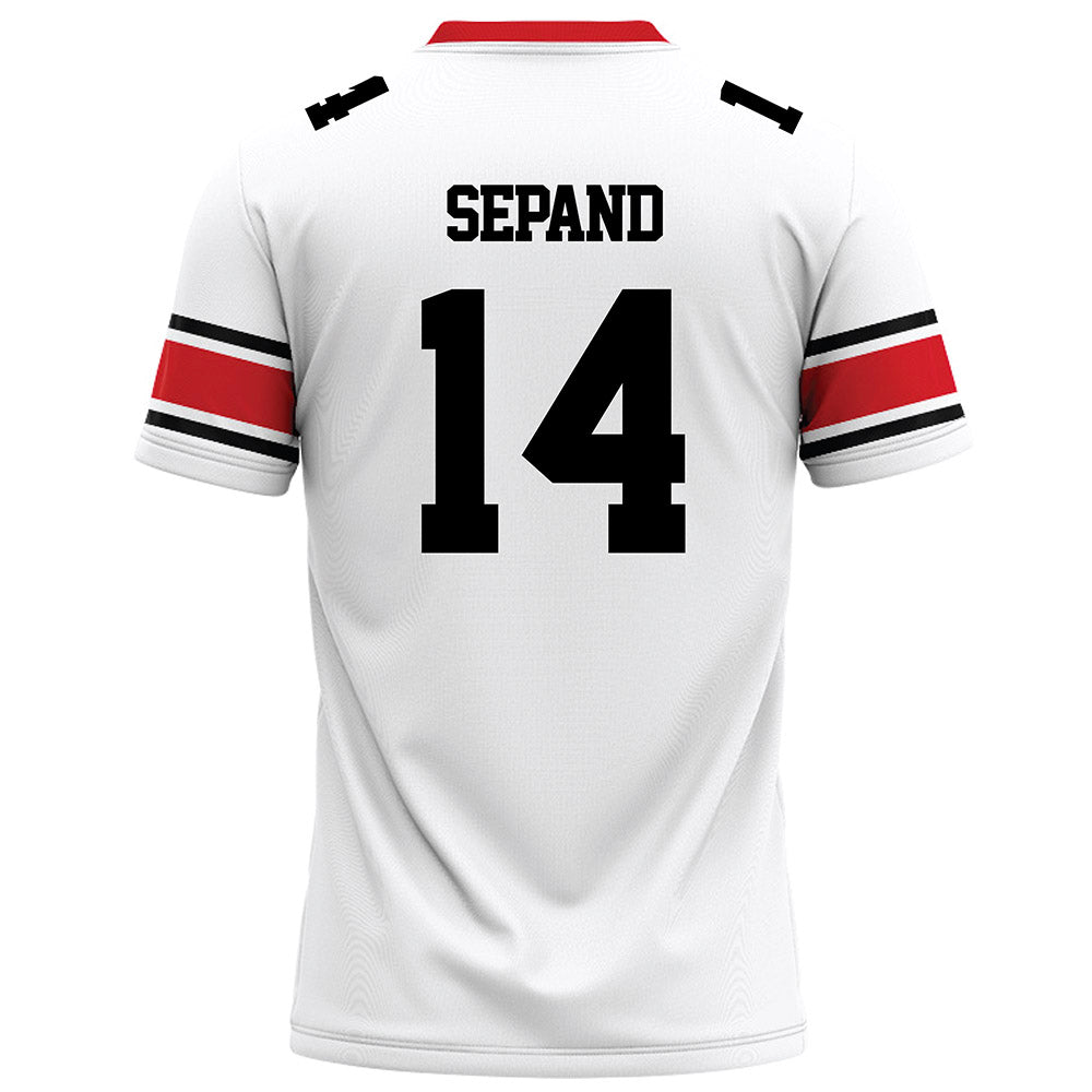 Davidson - NCAA Football : Isaiah Sepand - 2023 White Football Jersey