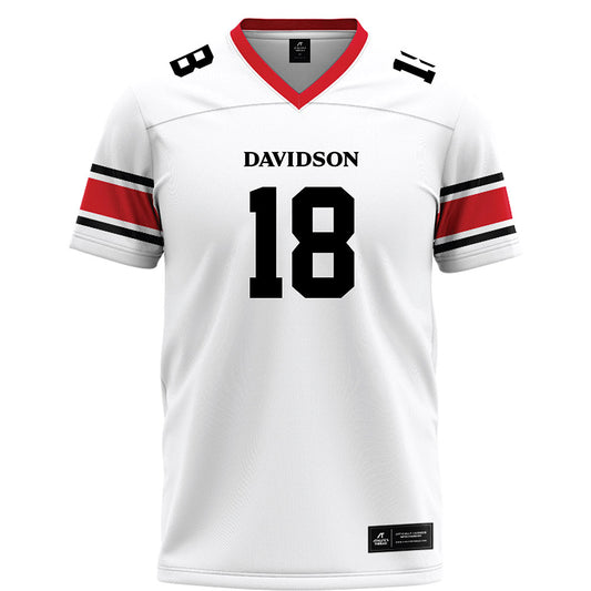 Davidson - NCAA Football : Dante Sellari - White Football Jersey