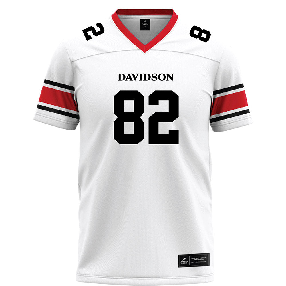Davidson - NCAA Football : Gavin Yohn - 2023 White Football Jersey