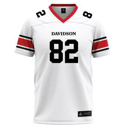 Davidson - NCAA Football : Gavin Yohn - 2023 White Football Jersey